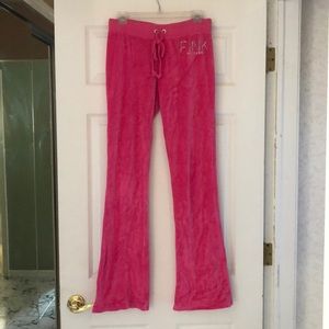 Victoria’s Secret PINK velvet sweat pants